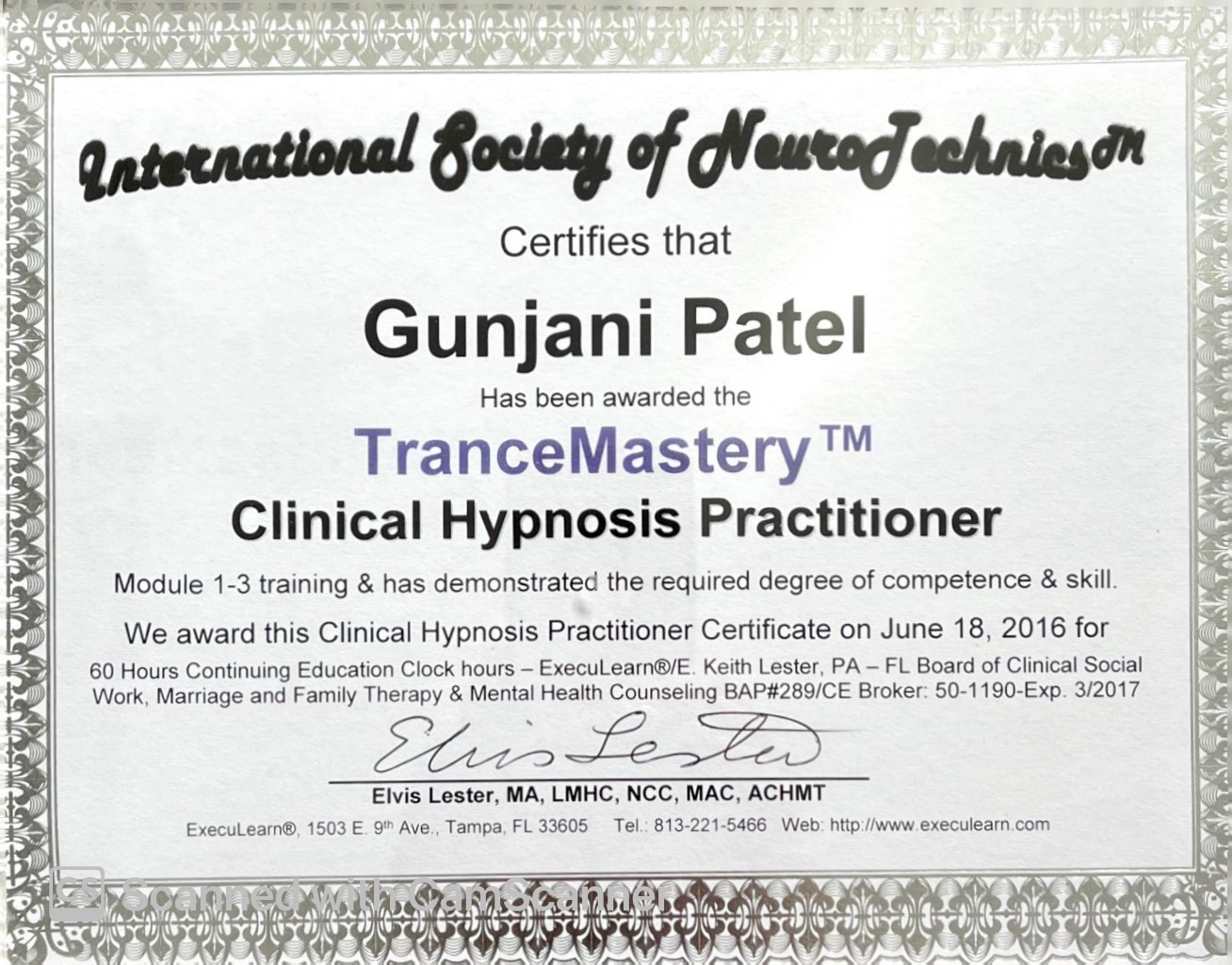 Clinical Hypnosis Practitioner Certificate